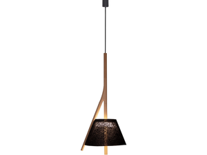 CAMBO CM104G - LED steel and wood pendant lamp _ A-Emotional Light